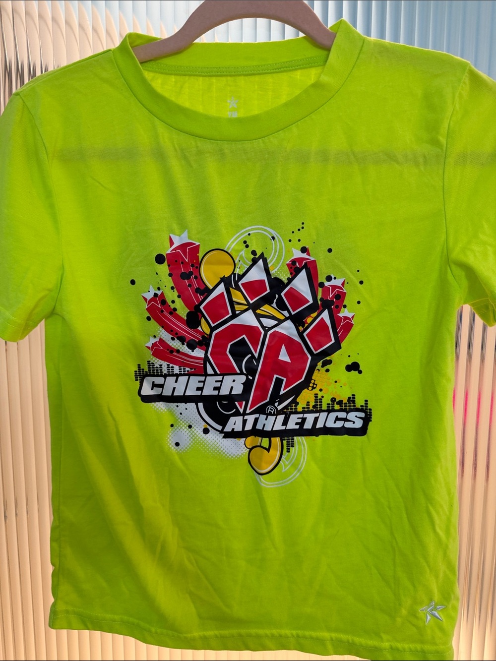 Cheer Athletics Neon Green Graphic Tee for Kids